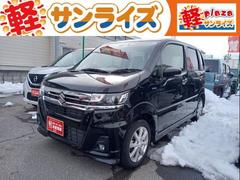 スズキ　ワゴンＲカスタムＺ　ハイブリッドＺＸ　４ＷＤ　ＣＶＴ　アイドリングストップ