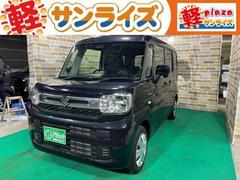スペーシア ハイブリッドX 4WD プッシュスタートボタン リア両側パワースライドドア 運転席助手席シートヒーター ステアリングリモコン 衝突被害軽減ブレーキ 中古車画像