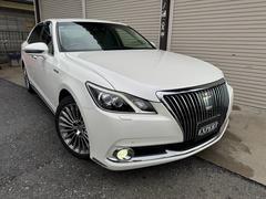 クラウンマジェスタ Fバージョン 1オーナー車!ハイブリッド!レザーシート!パノラミックビューモニター!純正ナビ!フルセグTV!DVD!Bカメラ!ETC!シートヒーター!シートクーラー!プッシュスタート!Bluetooth! 中古車画像