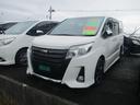 ノア Ｓｉ　ダブルバイビー　４ＷＤ　アイドリングストップ　純正ＳＤナビ　地デジ　両側パワースライド　ハーフレザーシート　バックモニター　クルーズコントロール　ＬＥＤヘットライト　ＥＧスターター　プリクラッシュセーフティ（1枚目）