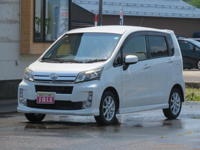 ムーヴ(ダイハツ) カスタム　Ｘリミテッド　ＳＡ　４ＷＤ衝突軽減ブレーキ　横滑り防止　純正ナビ　ＴＶ　バックカメラ　ドライブレコーダー前後カメラ　ＥＴＣ　ＵＳＢ充電ソケット　アイドリングストップ 中古車画像