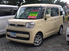 スペーシア ハイブリッドG 4WD ナビ フルセグTV Bluetooth Bカメラ 両側スライドドア プッシュスタート シートヒーター オートライト アイドリングストップ キーレスプッシュスタート 中古車画像