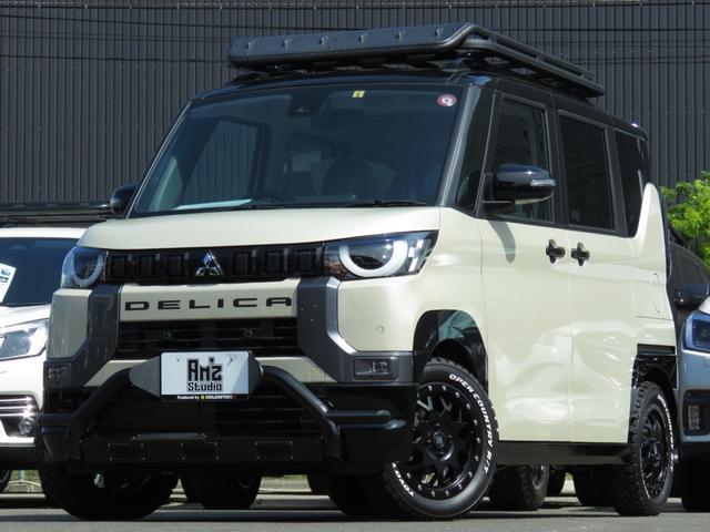 三菱 デリカミニ Ｔ　プレミアム　４ＷＤ★Ａｍｚアウトドア仕様★バスターズラック★ＭＬＪアルミＴＯＹＯオープンカントリーＲ／Ｔ★レダクル★両側Ｐスライドアラモニ