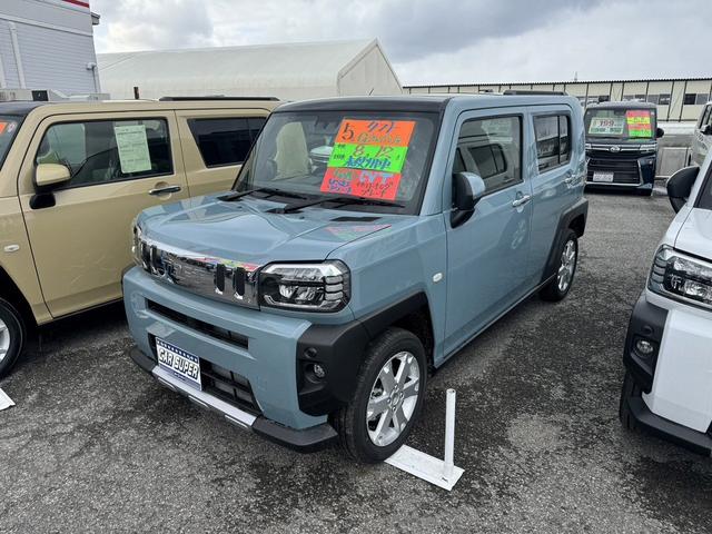 ダイハツ タフト Ｇ　クロムベンチャー　４ＷＤ　届け出済み未使用車　バックカメラ　クリアランスソナー　レーンアシスト　衝突被害軽減システム　オートライト　ＬＥＤヘッドランプ　スマートキー　アイドリングストップ　電動格納ミラー　シートヒーター