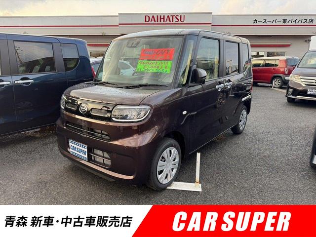 タント（ダイハツ）Ｘ　ディスプレイオーディオ　４ＷＤ　バックカメラ　両側スライド・片側電動　ＴＶ　クリアランスソナー　衝突被害軽減システム　オートライト　ＬＥＤヘッドランプ　シートヒーター　ベンチシート　ＣＶＴ 中古車画像