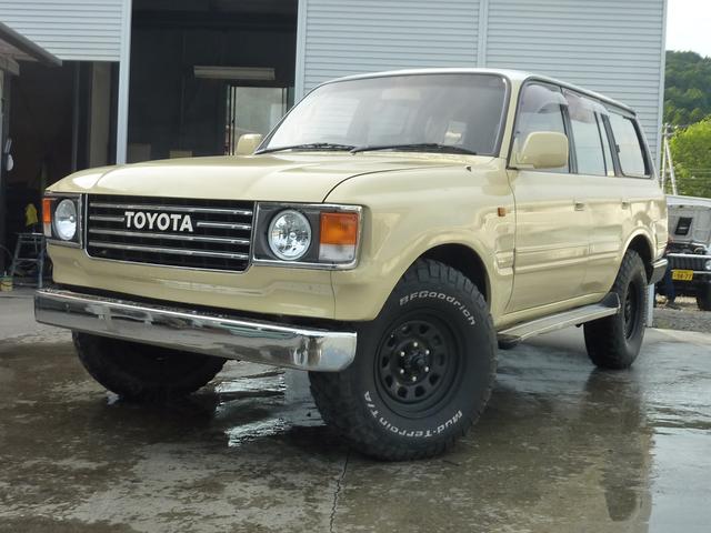 トヨタ ランドクルーザー80vxリミテッド new丸目換装 ベージュツートン ナロースタイル newメッキバンパー beマッドタイヤ ルーフホワイト の中古車 車体価格1万円 1994 平成6 年式 走行23 4万キロ 車体色ベージュツートン 宮城県宮城郡利府町森郷字 トヨタ ランドクルーザー80vxリミテッド new丸目換装 ベージュツートン ナロースタイル newメッキバンパー beマッドタイヤ ルーフホワイト の中古車 車体価格1万円 1994 平成6 年式 走行23 4万キロ 車体色ベージュツートン 宮城県宮城郡利府町森郷字