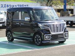 スペーシアカスタム ハイブリッドXS 4WD デュアルセンサーブレーキサポート 両側パワースライドドア 純正アルミホイール フリップダウンモニター スマートキー ナビテレビ シートヒーター ビルトインETC 中古車画像