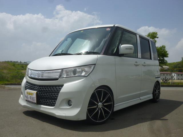 パレットＳＷ(スズキ) ＸＳ　ＪＩＣアクスル公認　ＪＩＣ車高調　アルパインＨＤＤナビ　レオニス１６ＡＷ　タイヤ新品　キーフリー 中古車画像