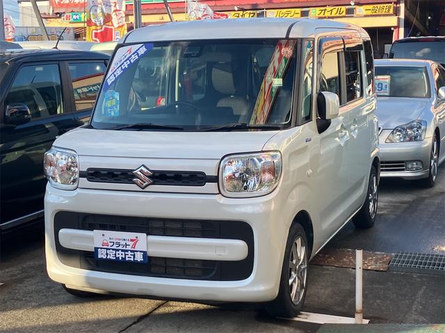 スペーシア(スズキ) ハイブリッドＧ　４ＷＤ　ドライブレコーダー　バックカメラ　両側スライドドア　ナビ　ＴＶ　クリアランスソナー　レーンアシスト　衝突被害軽減システム　オートライト　スマートキー　アイドリングストップ　電動格納ミラー 中古車画像