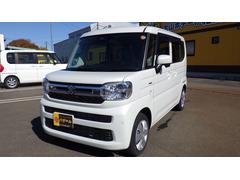 スペーシア ハイブリッドX 4WD 両側電動スライドドア クリアランスソナー 衝突被害軽減システム オートライト LEDヘッドランプ スマートキー アイドリングストップ 電動格納ミラー シートヒーター ベンチシート CVT 中古車画像