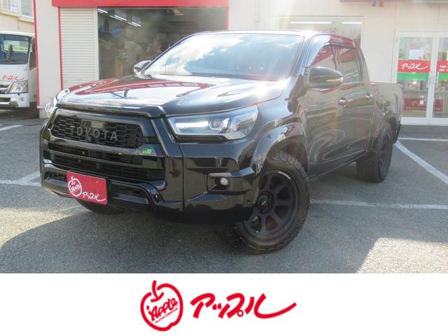 ハイラックス(トヨタ) Ｚ　ＧＲスポーツ　ＧＵＮ１２５改　１０センチローダウン公認　テインDampers　ガナドールマフラー　ジャオスオーバーフェンダー　レイズ１８インチホイール　ヒッチメンバー　ノーマルパーツあり　Aftermarketエンジンスターター　ＥＴＣ 中古車画像