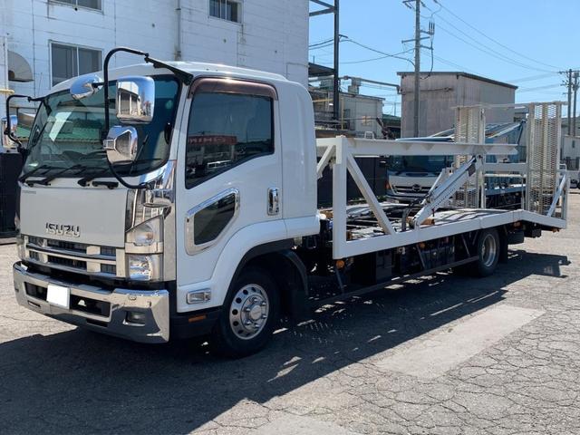 いすゞ フォワード ワイド ２台積み キャリアカー 積載車 ベットつきの中古車 グーネット中古車