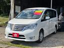 セレナ ハイウェイスター　Ｖセレクション＋セーフティＩＩ　４ＷＤ　８人　両側パワースライドドア　純正ナビ　フルセグＴＶ　バックカメラ　ＥＴＣ　フリップダウンモニター　プッシュスタート　クルーズコントロール　クリアランスソナー　フォグランプ（1枚目）