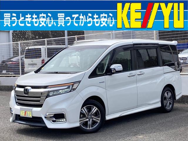 ホンダ ステップワゴンスパーダ スパーダハイブリッド　Ｇ・ＥＸ　ホンダセンシング　－広島県仕入－　禁煙　純正１０型ナビ　後席モニター　前後ドラレコ　ミラー型探知機　追従クルコン　シート＆ミラーヒーター　両側電動ドア　コーナーセンサー　バックカメラ　ＥＴＣ　ＢＴ接続　フルセグ　ＬＥＤ