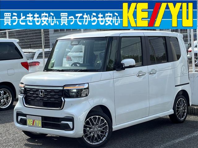 Ｎ−ＢＯＸカスタム(ホンダ) ターボ　届出済未使用車　４ＷＤ　ターボ　ホンダコネクト８型ナビ　衝突軽減　レーンキープ 中古車画像