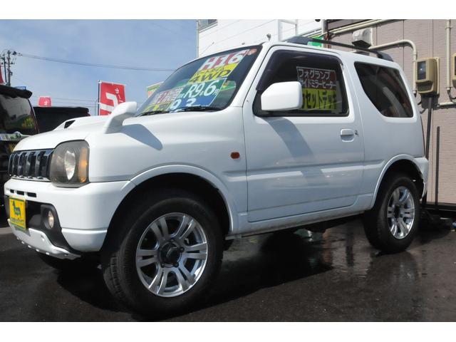 ジムニー ＸＣ　パートタイム４ＷＤ／高低２段切替／４型／フォグランプ／サイドミラーヒーター／衝突安全ボディ／車検Ｒ９．６．１２迄／カセットデッキ／ターボ（1枚目）