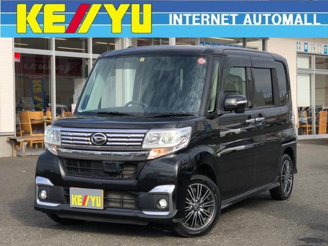 カスタムX 【当店下取車】 社外メモリーナビ フルセグTV CD・DVD再生 Bluetooth接続 電動スライドドア ETC プッシュスタート LEDヘッドライト フォグ オートライト 社外14インチアルミ(1枚目)