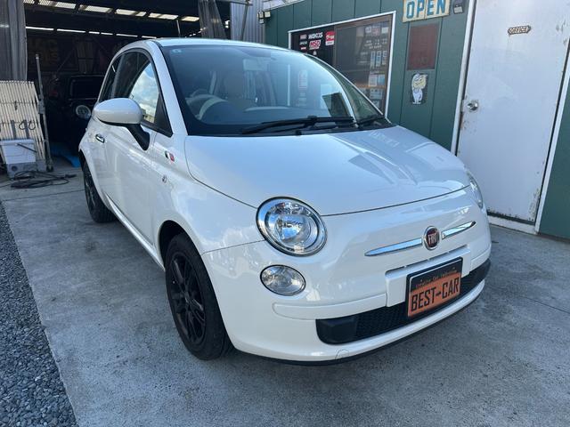 ５００(フィアット) １．２　ポップ　フィアット５００！１．２ポップ！　カロッツェリアナビ！フルセグ！Aftermarket１５インチＡＷ！ 中古車画像