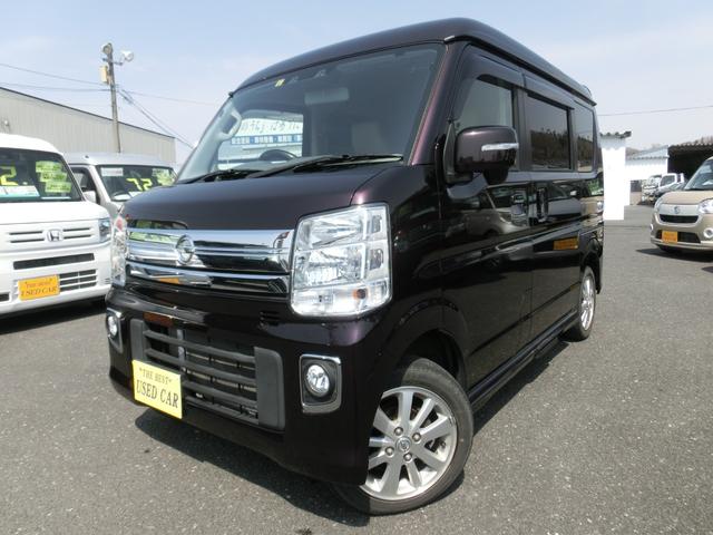 日産 ＮＶ１００クリッパーリオ Ｇ　４ＷＤ　ターボ　ハイルーフ　ナビ　ＴＶ　Ｂｌｕｅｔｏｏｔｈ　ＣＤ再生　ＤＶＤ再生　両側電動スライドドア　衝突被害軽減ブレーキ　踏み間違い防止アシスト　車線逸脱警報　横滑り防止装置　オートステップ