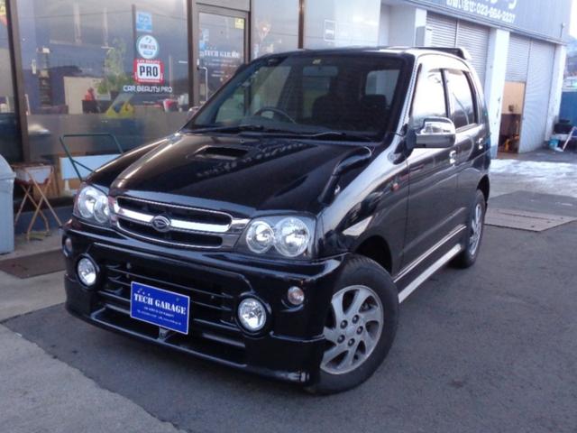 4WD エアロ タイベル交換済 純正アルミ15インチ ターボ キーレスエントリー フルフラット CD再生 衝突安全ボディ(1枚目)