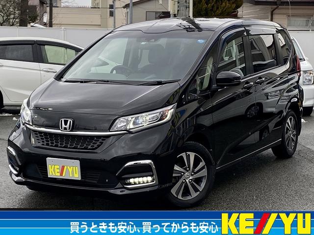 ホンダ フリード Ｇ・ホンダセンシング　４ＷＤ【寒冷地仕様】衝突軽減サポート＆レーンアシスト＆コーナーセンサー　両側パワースライドドア　ハーフレザーシート＆シートヒーター　純正９インチナビ　フルセグＴＶ＆ＢＴオーディオ＆バックカメラ