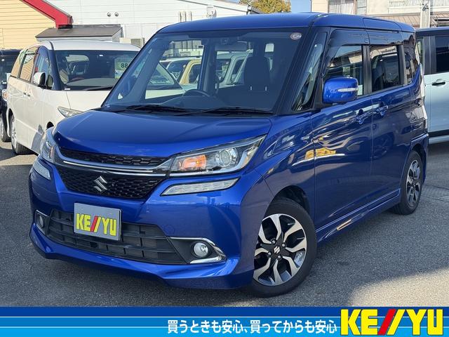 ソリオバンディット(スズキ) ハイブリッドＭＶ　禁煙車　４ＷＤ　１オーナー　純正ナビ　フルセグＴＶ　Ｂｌｕｅｔｏｏｔｈ　全周囲カメラ【前後ドライブレコーダー】ＥＴＣ【片側電動スライドドア】クルーズコントロール【衝突軽減システム】レーンアシスト 中古車画像