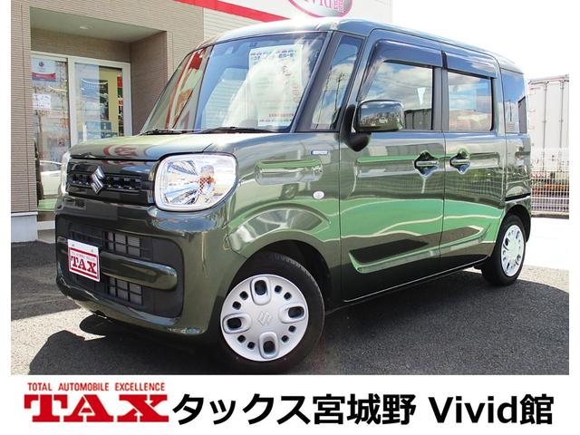 スペーシア ハイブリッドＧ　ストラーダフルセグＴＶナビ　衝突被害軽減デュアルセンサーブレーキサポート　トラクションコントロール　スマートキー＆プッシュスタート　プライバシーガラス　消臭抗菌ルームクリーニング済み　車検整備保証付（1枚目）