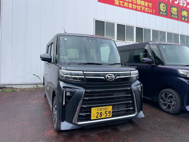 タント(ダイハツ) カスタムＸ　４ＷＤ　ＥＴＣ　全周囲カメラ　ナビ　ＴＶ　クリアランスソナー 中古車画像