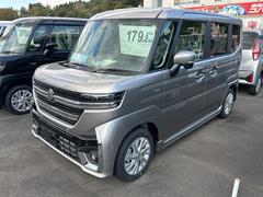 スペーシアカスタム ハイブリッドGS 両側スライド・片側電動 クリアランスソナー オートクルーズコントロール レーンアシスト 衝突被害軽減システム オートライト LEDヘッドランプ スマートキー アイドリングストップ 電動格納ミラー 中古車画像