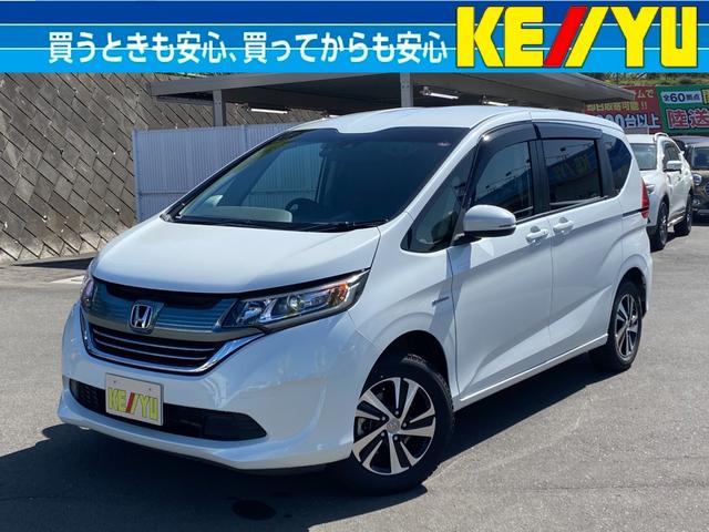 ホンダ フリードハイブリッド ハイブリッド・Ｇホンダセンシング　４ＷＤ■寒冷地仕様■禁煙車　■衝突軽減サポート／レーンアシスト／追従クルコン／両側電動スライドドア／シートヒーター／純正９インチメモリナビ／バックカメラ／ブルートゥース／フルセグＴＶ／ＤＶＤ再生／ＥＴＣ／ハーフレザーシート