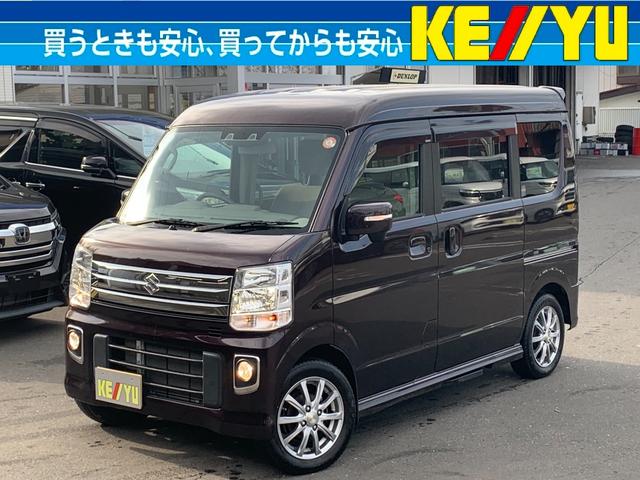 エブリイワゴン(スズキ) ＰＺターボスペシャル　ハイルーフ　４ＷＤ■寒冷地仕様■　当社買取車両／衝突軽減サポート／コーナーセンサー／オートステップ／アイドリングストップ／ＣＤ／ブルートゥース／ＵＳＢ／スマートキー／プッシュスタート／両側電動スライドドア／ＨＩＤライト／フォグ／アルミ 中古車画像