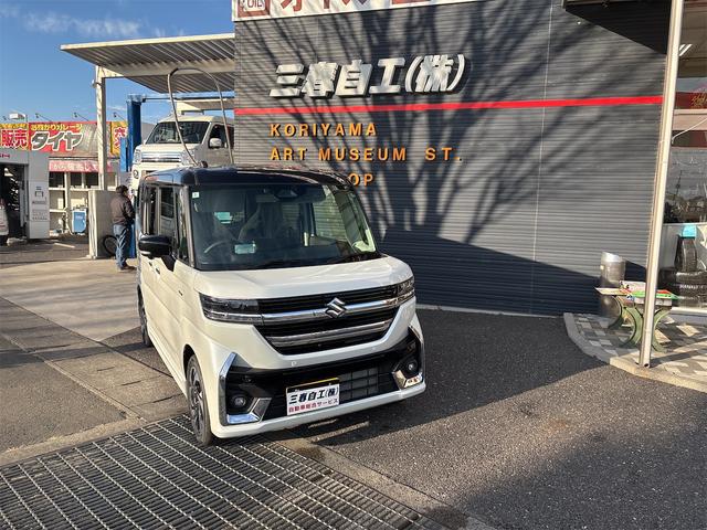 ハイブリッドＸＳターボ　４ＷＤ　全方位モニター付メモリーナビ・スズキコネクト対応