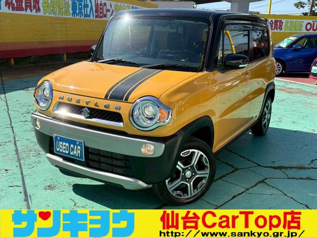 ハスラー Ｘ　ケンウッドナビ／フルセグＴＶ／ＤＶＤ再生／デュアルカメラブレーキサポート／ＥＴＣ／フロントシートヒーター／Ｂｌｕｅｔｏｏｔｈ／バックカメラ／アイドリングストップ／レザーステアリング／スマートキー（1枚目）