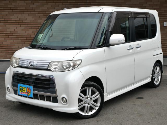 カスタムＲＳ　アウトレット　保証付　禁煙車　ターボ　電動スライドドア　ナビ　ＨＩＤ　スマートキー　ＥＴＣ　ルーフスポイラー　純正１４ＡＷ