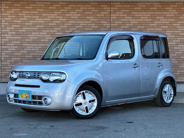 キューブ(日産) １５Ｘ　Ｖセレクション　保証付　禁煙車　純正ナビ　フルセグＴＶ　Ｂカメラ　Ｂｌｕｅｔｏｏｔｈ　スマートキー　プッシュスタート　ビルトインＥＴＣ　純正ホイール 中古車画像