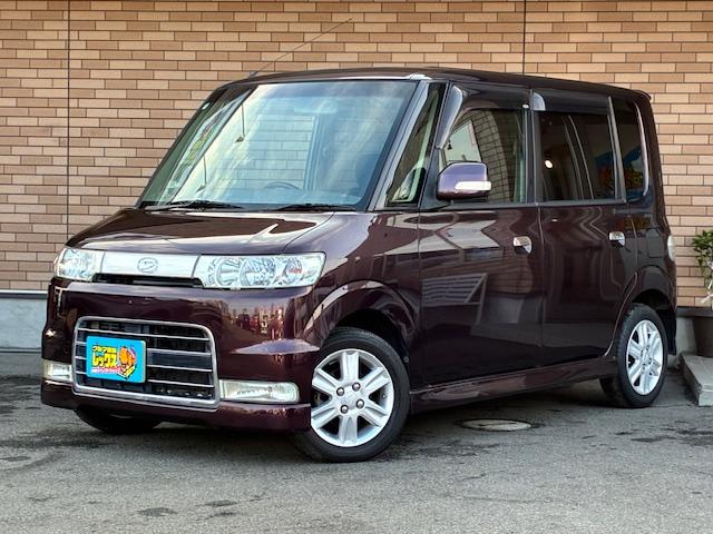 ターボ車　外品ナビ　ＥＴＣ　ハーフレザーシート ＨＩＤヘッドライト　ＭＯＭＯステアリング　スマートキ―　純正１４ＡＷ