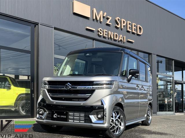 スズキ スペーシアカスタム ハイブリッドXSターボ 4WD 16インチ 
