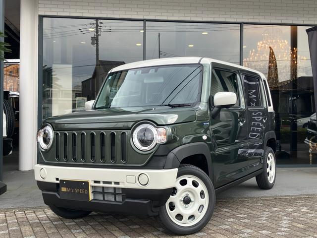 ハイブリッドＧ　２ＷＤ　ＤＡＭＤ　ＣＡＲＡＢＩＮＡ　カラビナ　ＤＡＭＤフェイスチェンジキット（ボンネットフード・ガーニッシュ／フロントグリル／フロントバンパー）全方位モニター　スズキコネクト通信機　シートヒーター