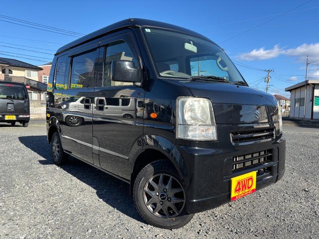 エブリイ(スズキ) ジョイン　ハイルーフ・オートマ４ＷＤ・車検９年２月・走行１３５７００ｋｍ・タイミングチェーン・ＡＣ・ＰＳ・ＰＷ・ＡＢＳ・ＷエアＢ・純正フロアーマットドアバイザーオーディオ・Aftermarket１２インチアルミホイル冬タイヤ装着 中古車画像