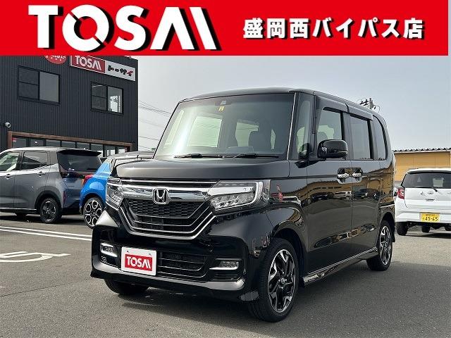 ホンダ Ｎ－ＢＯＸカスタム Ｇ・Ｌターボホンダセンシング　４ＷＤ　レーダークルーズコントロール　両側パワースライドドア　純正フルセグメモリーナビ　バックカメラ　横滑り防止装置　前席シートヒーター　合皮コンビシート　ＬＥＤヘッドライト　純正アルミホイール