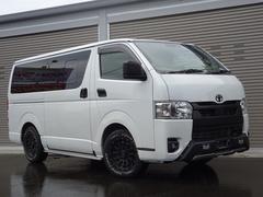 ハイエースバン スーパーGL ダークプライムII アルパイン11型・デジタルインナーミラー・全方位・ドラレコ・TRDエアロ・防音・防振・断熱施工・コンフォートリーフ・スタビライザー・ノニデルキャンピング仕様(ベットキット・シンク)・ESSEX16AW 中古車画像