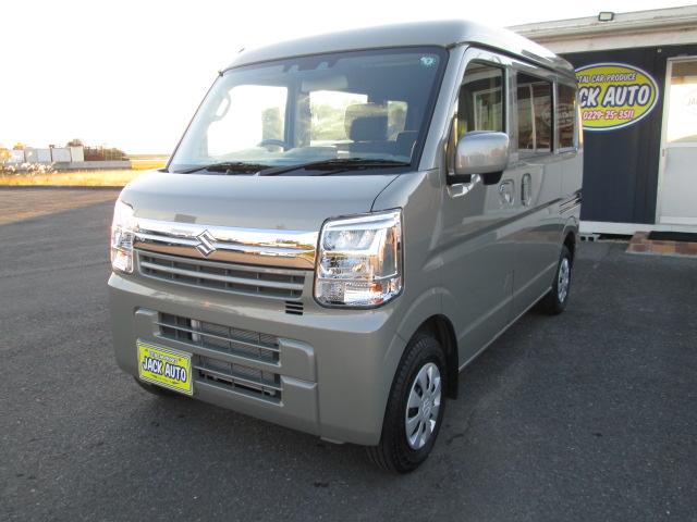 エブリイ(スズキ) ジョイン　デュアルカメラブレーキサポート　プッシュスタート　スマートキー　オートクロージャー　アイドリングストップ　シートヒーター　ミラーヒーター　リヤヒーター　ＬＥＤライト　電動格納ミラー 中古車画像