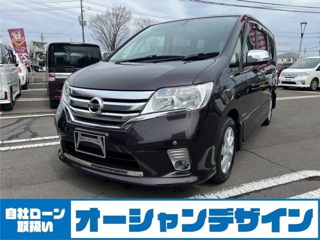 日産 セレナ ハイウェイスター　Ｓ－ハイブリッド　Ｖセレクション　両側パワースライドドア・純正ナビ・地デジ・Ｂｌｕｅｔｏｏｔｈ・アルパインリアモニター・クルーズコントロール・ＥＴＣ・ＨＩＤ・オートライト