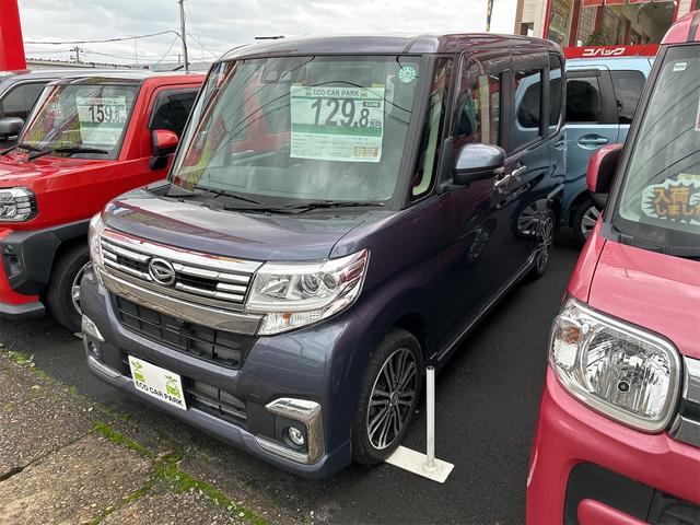タントカスタム(ダイハツ)カスタムRS SAIII 4WD ETC 両側電動スライドドア ナビ TV クリアランスソナー 衝突被害軽減システム オートマチックハイビーム オートライト LEDヘッドランプ スマートキー アイドリングストップ 中古車画像