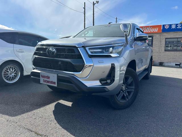 ハイラックス(トヨタ) Ｚ　４ＷＤ　ＡＴ　衝突被害軽減システム　クリアランスソナー　オートクルーズコントロール　レーンアシスト　ＥＴＣ　ナビ　ＴＶ　バックカメラ　スマートキー　アイドリングストップ　電動格納ミラー 中古車画像