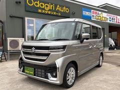 スペーシアカスタム ハイブリッドGS 4WD パワステ スマートキー シートヒーター ベンチシート 衝突軽減システム レーンアシスト アルミホイール 両側スライドドア 中古車画像