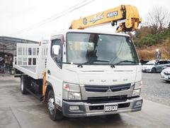 キャンター  車検令和8年11月 ラジコン クレーン付き積載車 積載量3200kg 3段クレーンフックイン ローダー ウィンチ クレーン2930kg吊 5MT ディーゼル 中古車画像