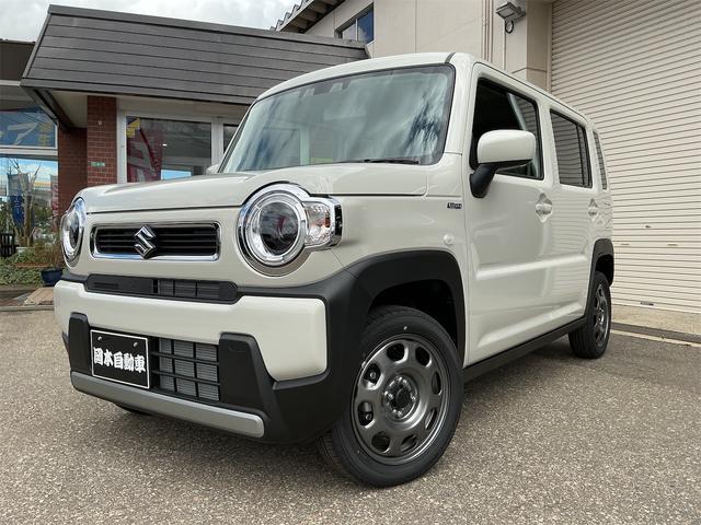 ハスラー ハイブリッドＧターボ　４ＷＤ　スズキセーフティサポート　レーダークルーズ　ＬＥＤヘッドライト　スマートキー２個　Ｆ左右シートヒーター　ミラーヒーター　リアソナー　ヒルディセントコントロール　スノーモード　届出済未使用車（1枚目）