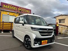 スペーシアカスタム ハイブリッドXSターボ メーカー保証付 4WD インテリジェントルームミラー 全周囲カメラ 両側電動スライドア シートヒータ ステアリングヒータ ターボ 純正アルミ LEDヘッドランプ ハーフレザー 中古車画像