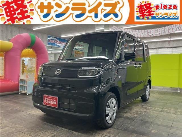 タント Ｌ　４ＷＤ　届出済未使用車　スマートキー　アイドリングストップ　衝突被害軽減システム　衝突安全ボディ　盗難防止システム　クリアランスソナー　シートヒーター　フルフラット　レーンアシスト　ＬＥＤヘッドランプ（1枚目）